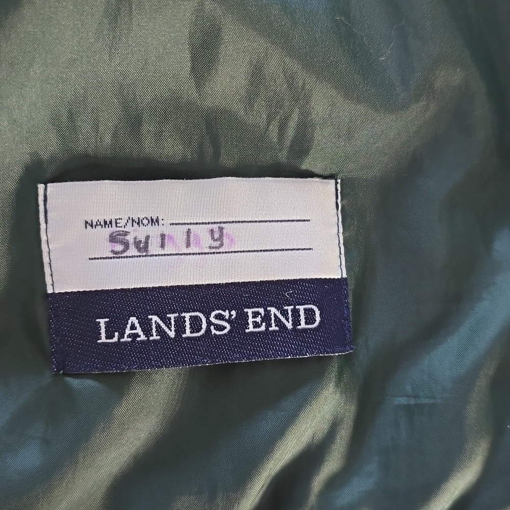 Lands' End Boys Hooded Light to Mid Weight Winter Jacket | Size Small 8 - Picture 4 of 13